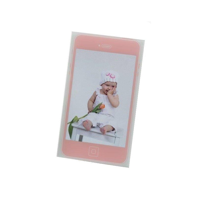 Gyermek akril fotókeret MOBIL 10x15 rózsaszín
